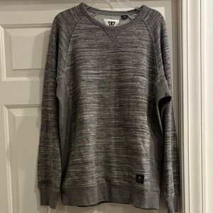VISSLA Men's Charcoal Crewneck Sweater